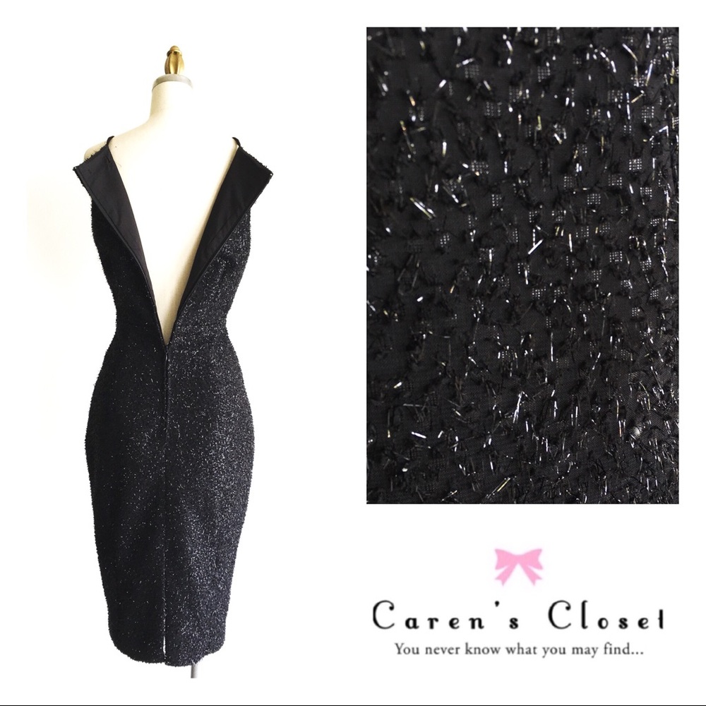 H&M Collection Black Sparkle Lotte Wiggle Dress - Picture 5 of 5